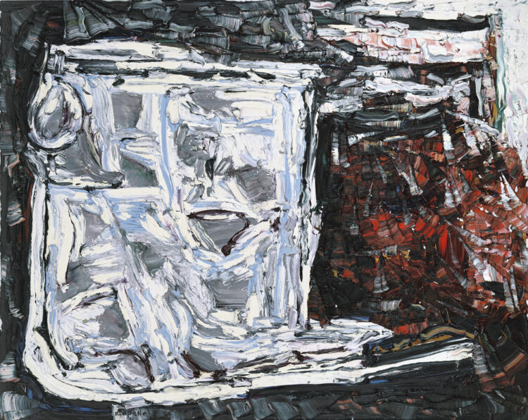 Jean Paul Riopelle, Déjeuner sur l’herbe, oil on canvas, 130 x 162 cm (1964) © Estate of Jean Paul Riopelle / Copyright Visuals Arts – CARCC (2023)