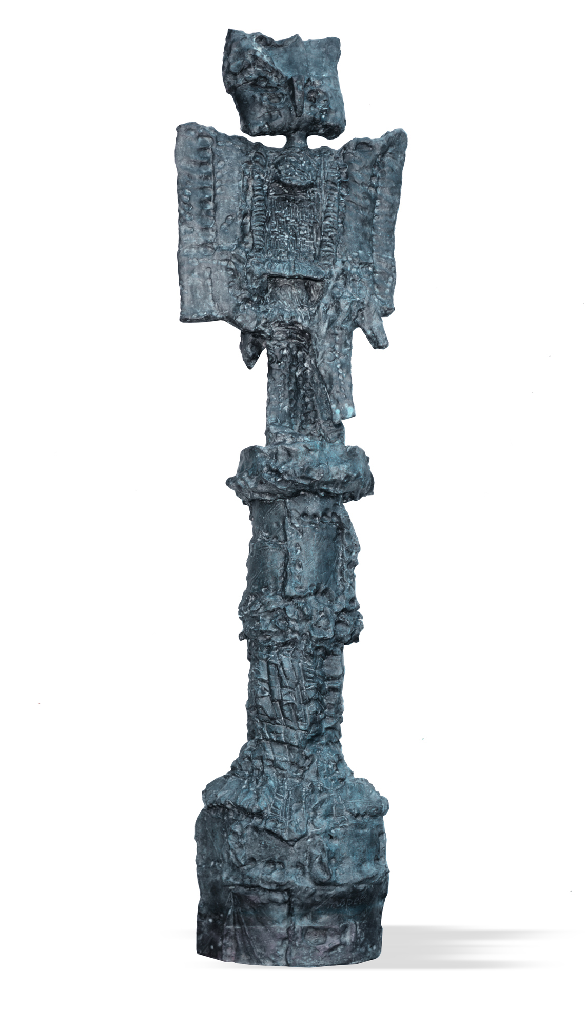 Jean Paul Riopelle, Hibou Pelle (version 2), bronze, cire perdue, 212 x 55 x 45 cm (1969-1970); fonte vers 1974-1975 © Succession Jean Paul Riopelle / Droits d’auteur arts visuels – CARCC (2023)