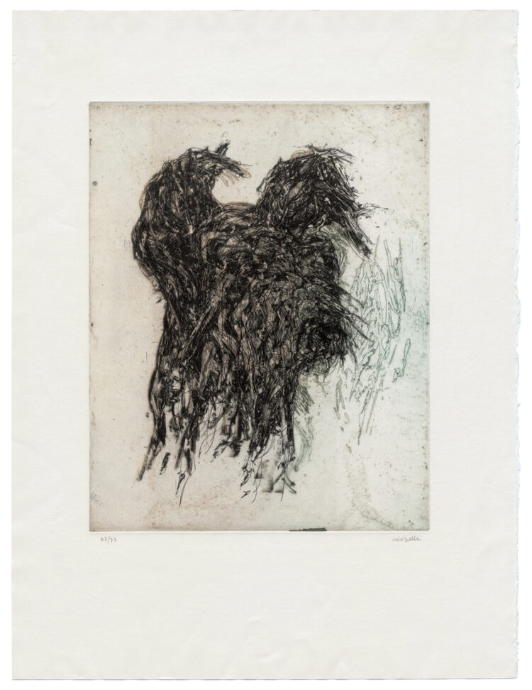 Jean Paul Riopelle, Le Chien, etching, 74,5 x 58,5 cm (paper), 49,8 x 39,7 cm (image) (1968) © Estate of Jean Paul Riopelle / Copyright Visuals Arts – CARCC (2023)