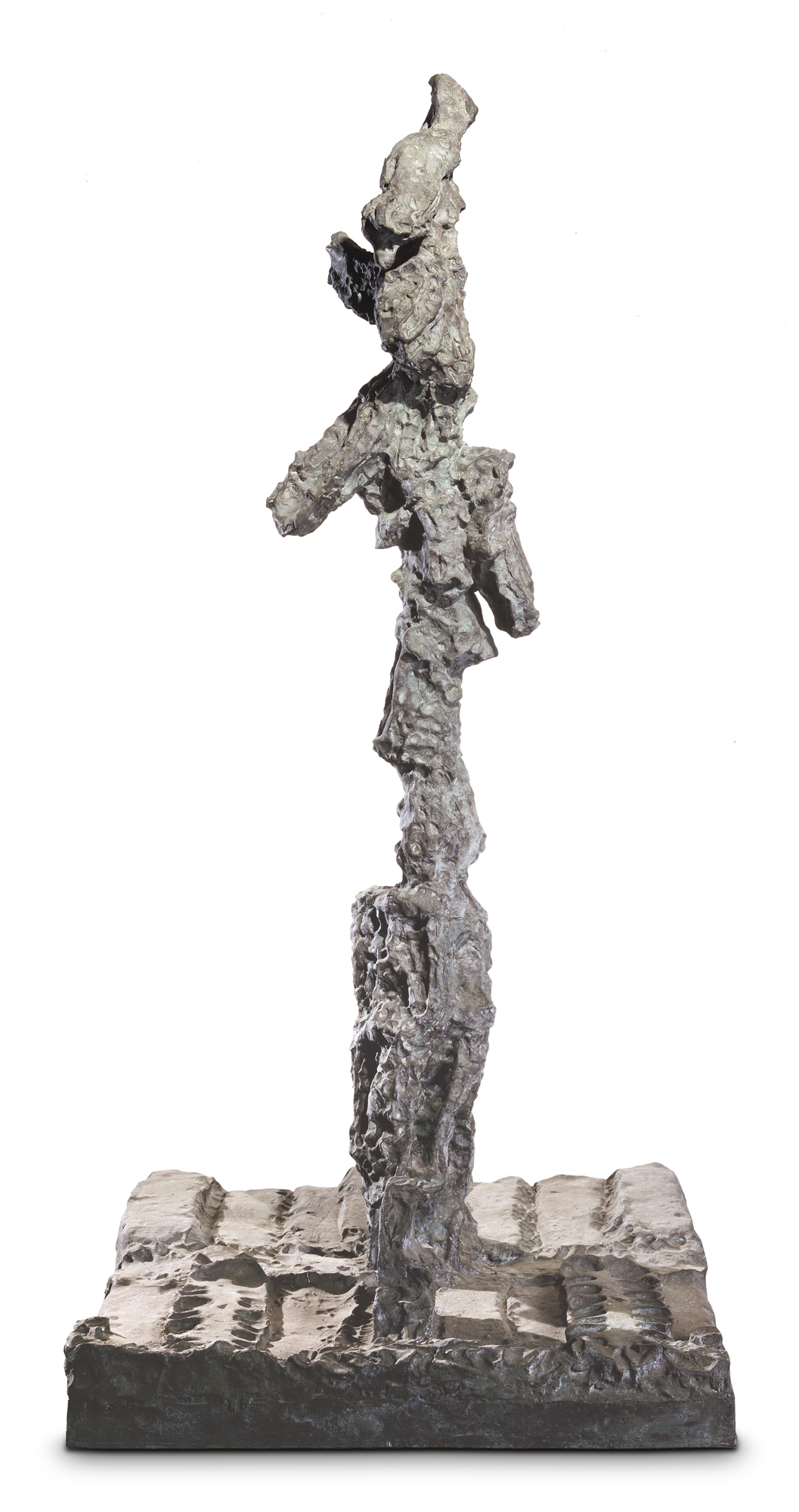 Jean Paul Riopelle, Le Poteau, bronze, cire perdue, 160 x 74 x 74 cm (1969-1970); fonte commencée v. 1971 © Succession Jean Paul Riopelle / Droits d’auteur arts visuels – CARCC (2023)