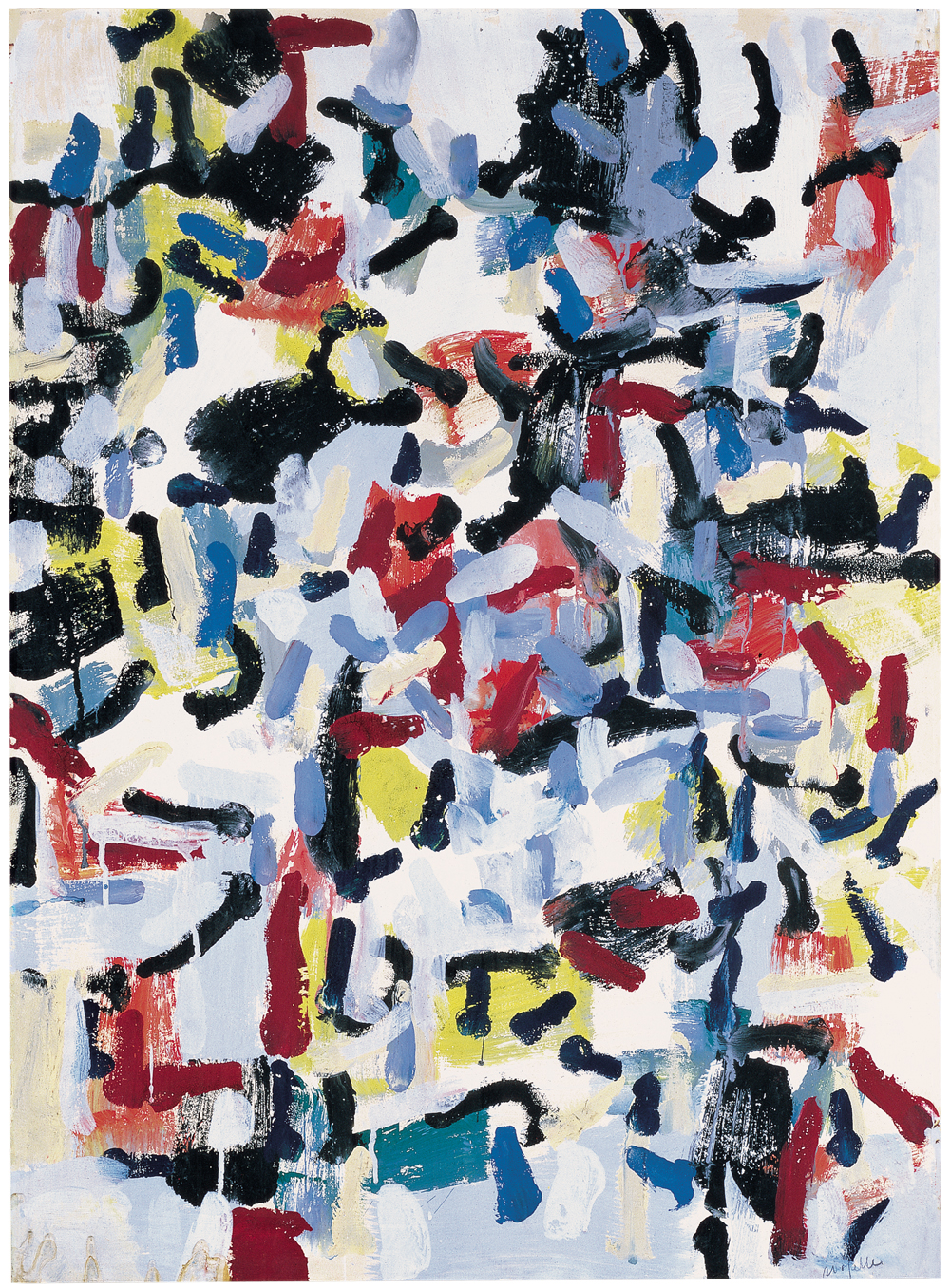 Jean Paul Riopelle, Masque eskimo, gouache sur papier, 103 x 75,5 cm (1955) © Succession Jean Paul Riopelle / Droits d’auteur arts visuels &#8211; CARCC (2023)
