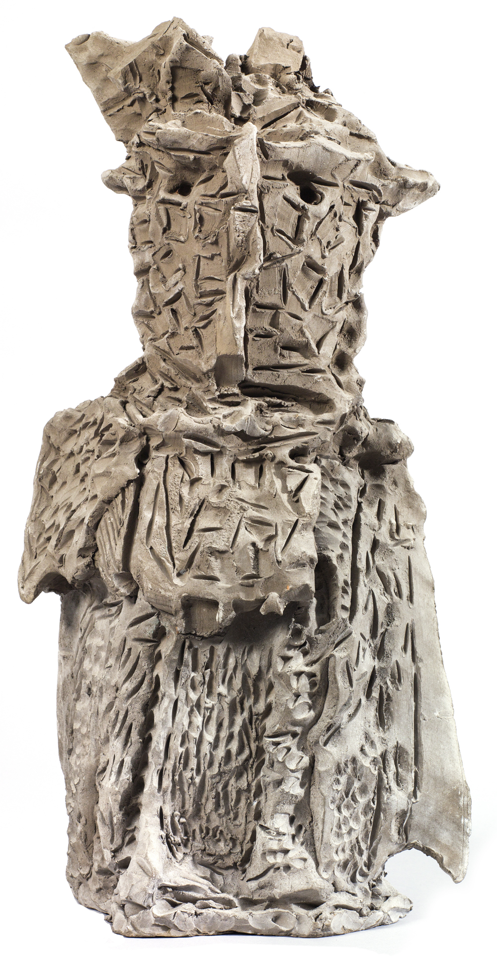 Jean Paul Riopelle, Hibou-trappeur, terre cuite, 48,8 x 24,7 x 16,5 cm, (1970) © Succession Jean Paul Riopelle / Droits d’auteur arts visuels &#8211; CARCC (2023)
