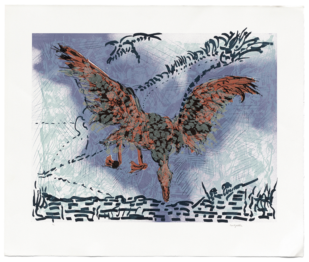 Jean Paul Riopelle, Touché, lithographie, 66,5 x 79,5 cm (1981-1983) © Succession Jean Paul Riopelle / Droits d’auteur arts visuels &#8211; CARCC (2023)
